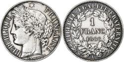 World Coins - France, Franc, Cérès, 1888, Paris, Silver, , KM:822.1