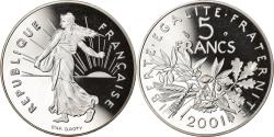 World Coins - Coin, France, 5 Francs, 2001, Paris, Proof, , Nickel Clad