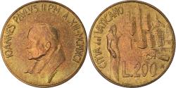World Coins - Coin, VATICAN CITY, John Paul II, 200 Lire, 1991, , Aluminum-Bronze