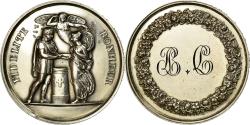 World Coins - France, Medal, Mariage, Fidélité Bonheur, AU(50-53), Silver