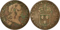 World Coins - Coin, France, Louis XV, Sol au buste enfantin, Sol, 1719, Strasbourg,