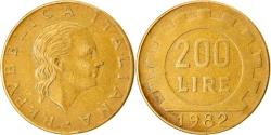 World Coins - Coin, Italy, 200 Lire, 1982, Rome, , Aluminum-Bronze, KM:105