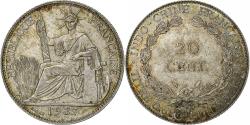 World Coins - French Indo-China, 20 Cents, 1937, Paris, Silver, , Lecompte:236