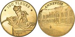 World Coins - Belgium, Token, 100 Fleurs - Annevoie, 1982, Copper,