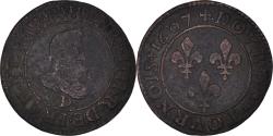World Coins - Coin, France, Henri IV, Double Tournois, 1607, Lyon, , Copper