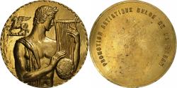 World Coins - Belgium, Medal, Orphée, Promotion Artistique Belge de la SABAM, Gilt Bronze