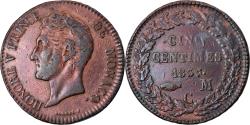 World Coins - Coin, Monaco, Honore V, 5 Centimes, Cinq, 1837, Monaco, , Copper