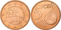 World Coins - San Marino, 5 Euro Cent, 2004, Rome, Copper Plated Steel,