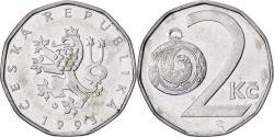 World Coins - Czechoslovakia, 2 Koruny, 1993, Nickel plated steel, , KM:9