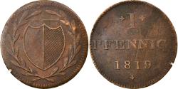 World Coins - Coin, German States, FRANKFURT AM MAIN, Pfennig, 1819, , Copper, KM:Tn7