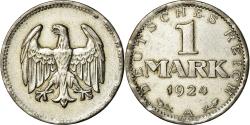 World Coins - Coin, GERMANY, WEIMAR REPUBLIC, Mark, 1924, Berlin, , Silver, KM:42