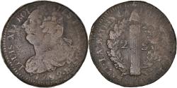 World Coins - Coin, France, Louis XVI, 2 sols français, 2 Sols, 1792, Strasbourg,