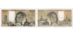 World Coins - France, 500 Francs, Pascal, 1991, V.349, EF(40-45), Fayette:71.47, KM:156h