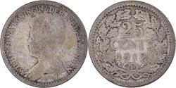 World Coins - Coin, Netherlands, Wilhelmina I, 25 Cents, 1912, Utrecht, , Silver