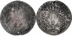 World Coins - France, Louis XV, 1/2 Ecu aux branches d'olivier, 1728, Strasbourg, Silver