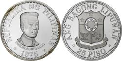 World Coins - Philippines, 25 Piso, 1975, Franklin Mint, Proof, Silver, , KM:211