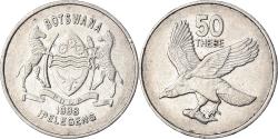 World Coins - Coin, Botswana, 50 Thebe, 1998, British Royal Mint, , Nickel plated