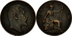 World Coins - Coin, Great Britain, Edward VII, Farthing, 1910, , Bronze, KM:792