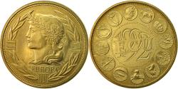 World Coins - France, Medal, Ecu Europa, Marianne, 1992, Rodier, , Gilt Bronze