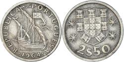 World Coins - Coin, Portugal, 2-1/2 Escudos, 1964