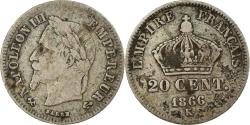 World Coins - Coin, France, Napoleon III, Napoléon III, 20 Centimes, 1866, Bordeaux