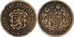 World Coins - Luxembourg, William III, 5 Centimes, 1870, Utrecht, Bronze, , KM:22.1