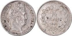 World Coins - Coin, France, Louis-Philippe, 1/4 Franc, 1841, Paris, , Silver