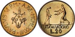 World Coins - Coin, VATICAN CITY, Paul VI, 20 Lire, 1978, , Aluminum-Bronze, KM:135