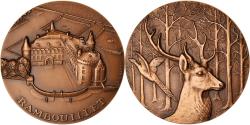 World Coins - France, Medal, Château de Rambouillet, cerf, Animalière, 1978, Baron,