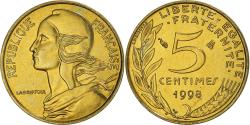 World Coins - Coin, France, Marianne, 5 Centimes, 1998, Paris, Lagriffoul,