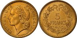 World Coins - Coin, France, Lavrillier, 5 Francs, 1945, Castelsarrasin,