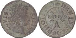 World Coins - Coin, France, Louis XIV, Denier Tournois, 1649, Paris, , Copper