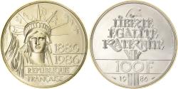World Coins - France, 100 Francs, Liberté, 1986, Monnaie de Paris, Silver,