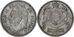 World Coins - Monaco, Louis II, 5 Francs, 1945, Paris, Aluminum, , Gadoury:MC135