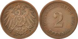 World Coins - Coin, GERMANY - EMPIRE, Wilhelm II, 2 Pfennig, 1905, Frankfurt,