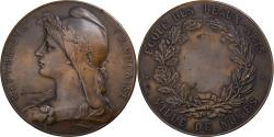 World Coins - France, Medal, Ecole des Beaux-Arts, Ville de Nîmes, Bronze, O.Roty,