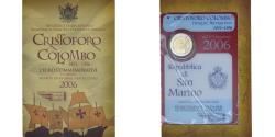 World Coins - San Marino, 2 Euro, Christopher Colombus, 2006, Rome, Coin card,