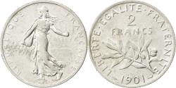 World Coins - Coin, France, Semeuse, 2 Francs, 1901, , Silver, KM:845.1, Gadoury:532