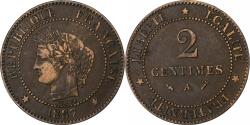 World Coins - France, 2 Centimes, Cérès, 1887, Paris, Bronze, , Gadoury:105