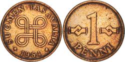 World Coins - Coin, Finland, Penni, 1964, , Copper, KM:44