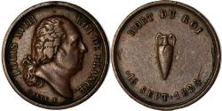 World Coins - France, Medal, Louis XVIII, Mort du Roi, Quinaire, History, 1824, Galle