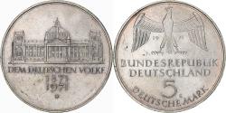 World Coins - GERMANY - FEDERAL REPUBLIC, 5 Mark, 1971, Karlsruhe, , KM:128.1