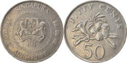 World Coins - Coin, Singapore, 50 Cents, 1986, British Royal Mint, , Copper-nickel