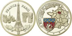 World Coins - France, Medal, Paris - France, Iron, Gilded,