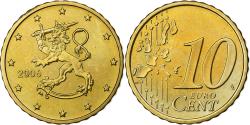 World Coins - Finland, 10 Euro Cent, 2006, Vantaa, , Brass, KM:101
