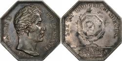 World Coins - France, Token, Charles X, Compagnie des Notaires de Paris, Silver,
