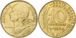 World Coins - France, 10 Centimes, Marianne, 1995, Pessac, Aluminum-Bronze,
