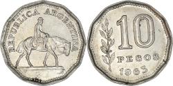 World Coins - Coin, Argentina, 10 Pesos, 1963, , Nickel Clad Steel, KM:60