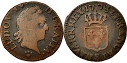 World Coins - Coin, France, Louis XV, Liard à la vieille tête, Liard, 1773, Reims