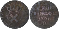 World Coins - Coin, FRENCH COLONIES, 9 Deniers, 1721, La Rochelle, , Copper, KM:5.2